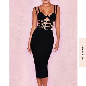 Black bandage dress